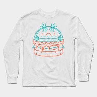 Beach Burger Long Sleeve T-Shirt